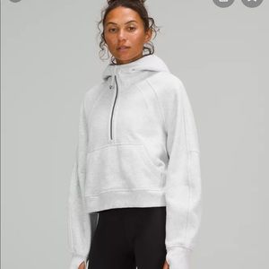 Scuba oversized 1/2 zip hoodie